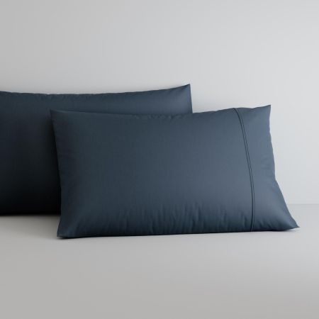 Egyptian Cotton Sateen Pillowcase Pair in nocturnal