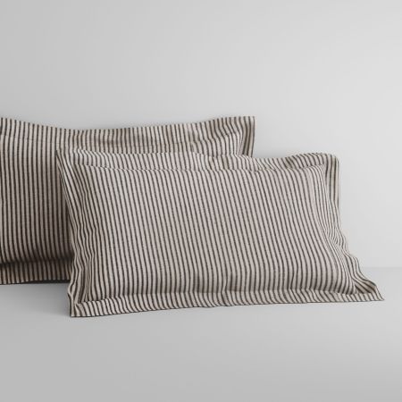 Abbotson Linen Pillowcase Pair in carbon