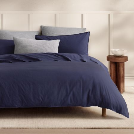 Bayley Washed Percale Quilt Cover Set