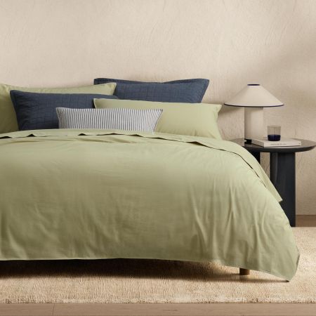Bayley Washed Percale Quilt Cover Set