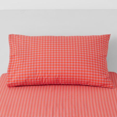 Darcy Check Kids Fitted Sheet Set