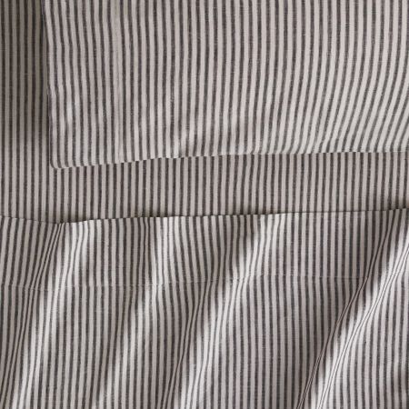 Abbotson Linen Ticking Stripe Flat Sheet