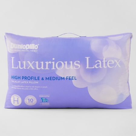 Luxurious Latex High Profile Medium Feel Pillow