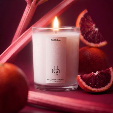 Ruby Candle - Blood Orange, Rhubarb and Vanilla Cream