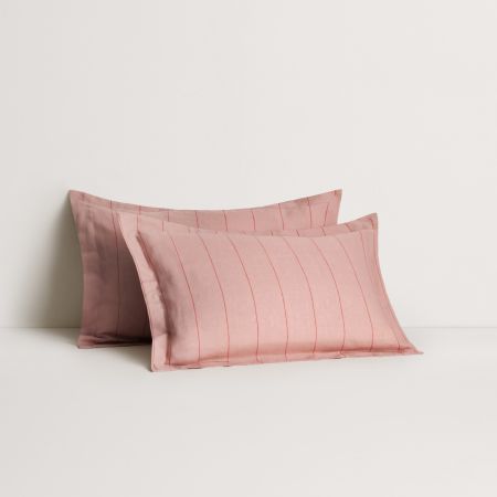 Abbotson Linen Stripe Tailored Pillowcase Pair
