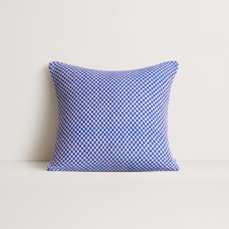 Kitt Square Cushion in cobalt