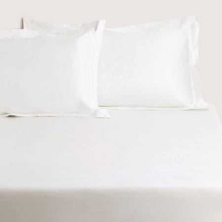 1200Tc Ultimate Sateen Fitted Sheet in Snow