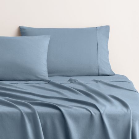 Flannelette Sheet Set in blue frost
