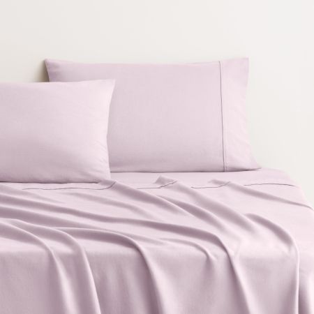 Flannelette Sheet Set in lilac mist