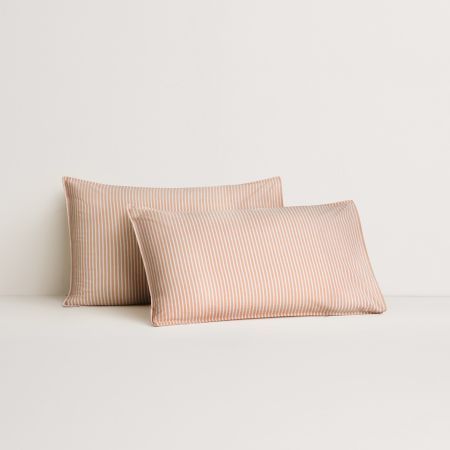 Reilly Stripe Duo Pillowcase in spice