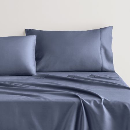 TENCEL™ Lyocell Fibre & Cotton Sheet Set in ink