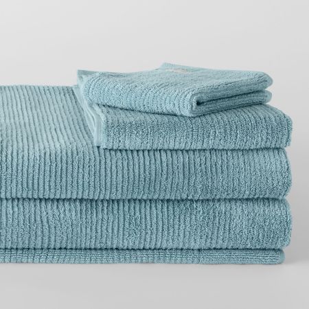 Sheridan Living Textures Towel Collection Misty Teal