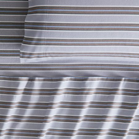 Flannelette Twill Stripe Sheet Set