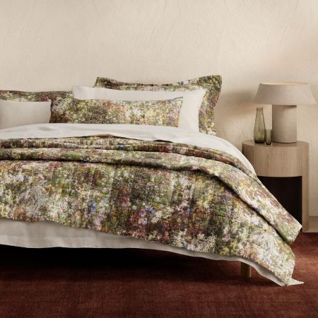Abbotson Linen Blume Bed Cover in multi