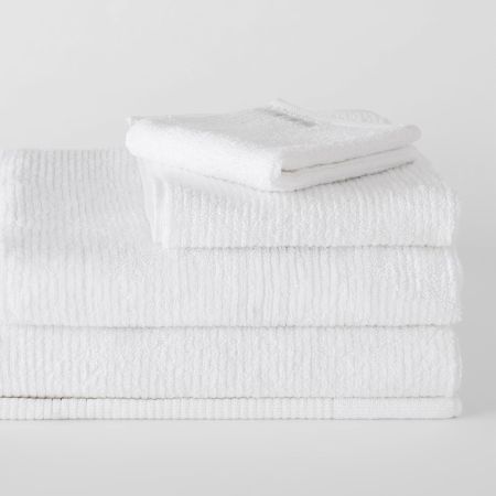 Sheridan Living Textures Towel Collection White