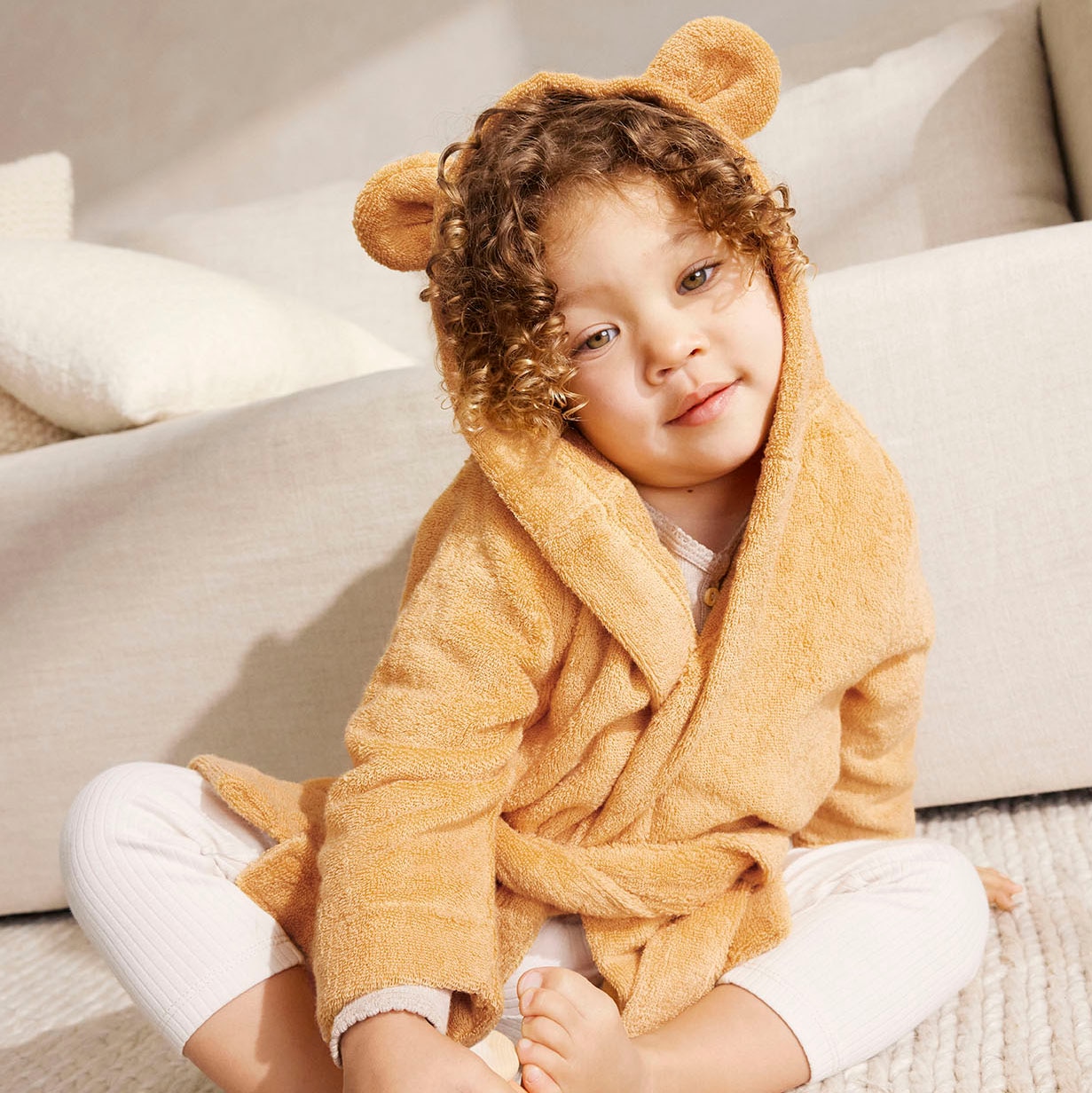 Buy Sheridan Supersoft Luxury Baby Robe in Apricot Sheridan Rewards