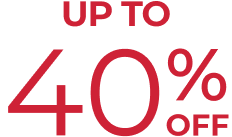 Up to 40% off