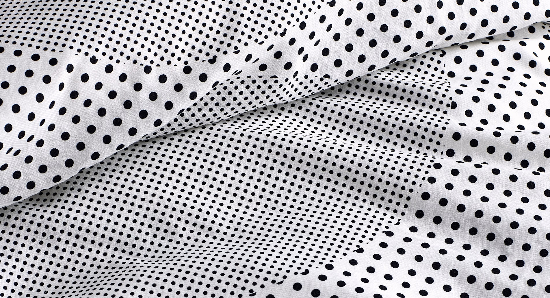 polka dot monochrome black white spot pattern hemp cotton quilt cover