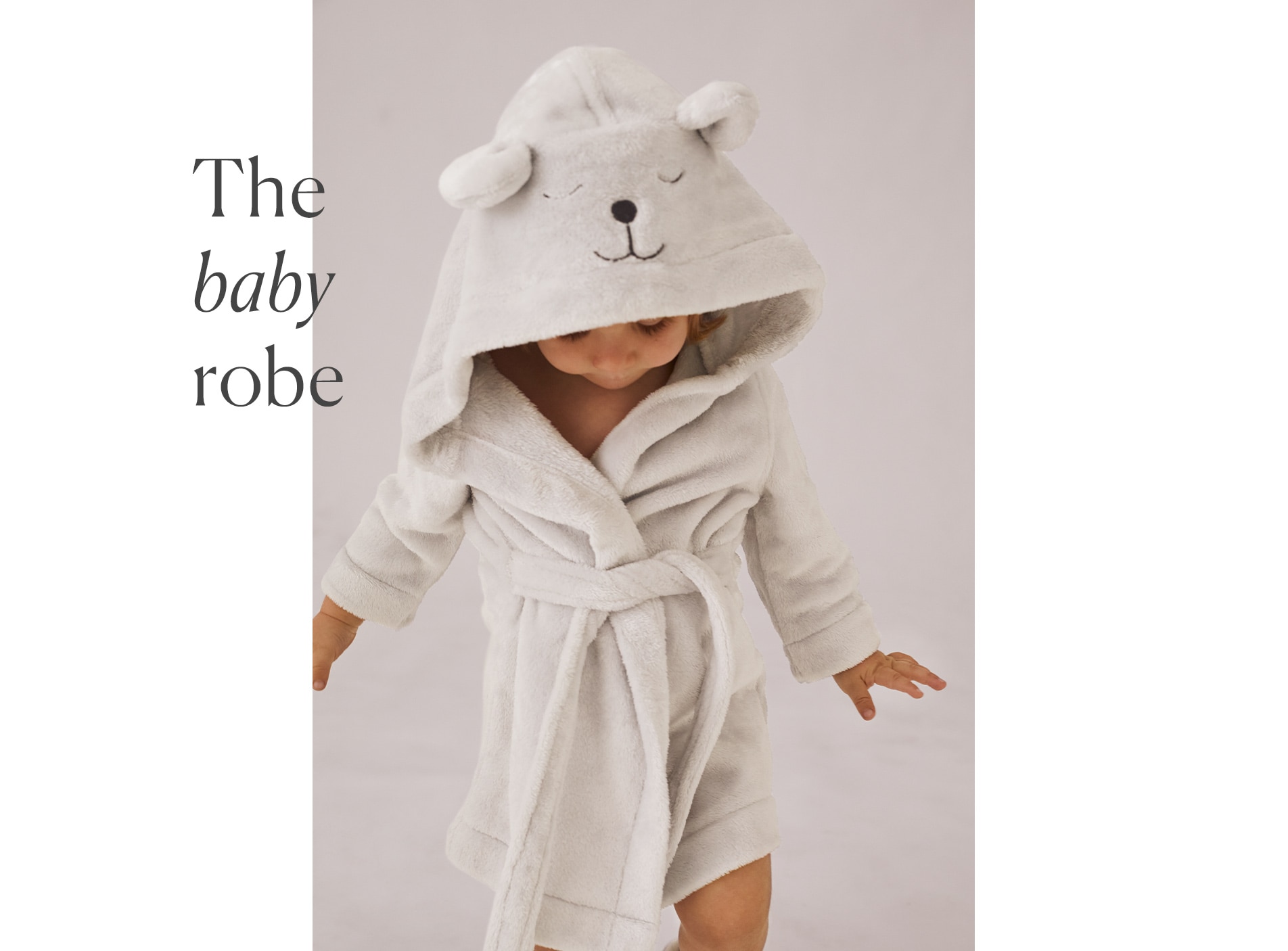 fluffy baby dressing gown