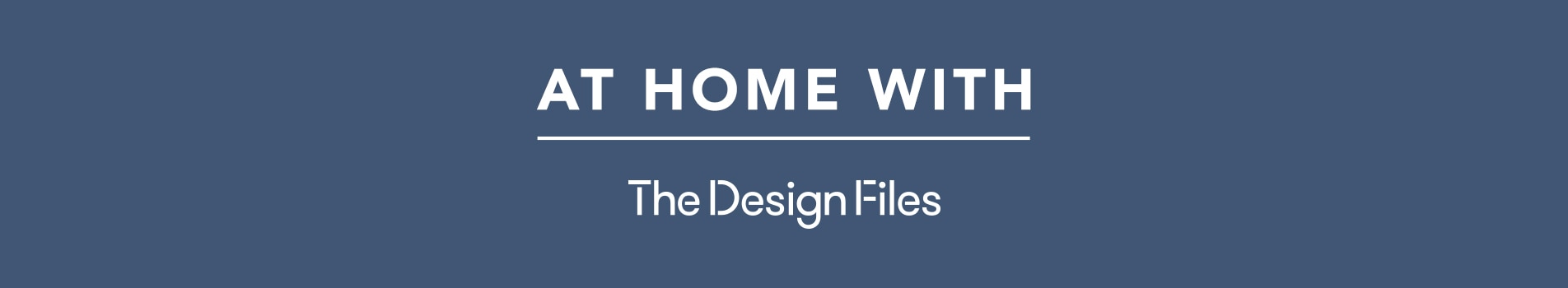 at home with the design files banner brown white