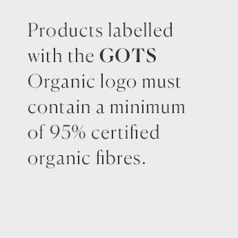 GOTs certified organic cotton